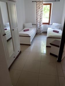 A bed or beds in a room at Apartmany St. Maria