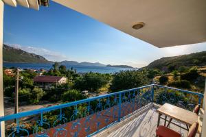 a balcony with a view of the water at Otto Home Sea View Private Apartment in Sogut village Marmaris in Sogut