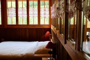 Voodi või voodid majutusasutuse Gîte de Planchouet toas