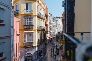Widok na miasto Malaga z tego hostelu