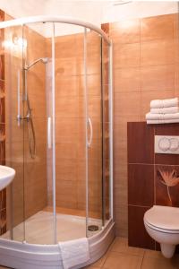 Koupelna v ubytování Apartamenty w Świnoujściu