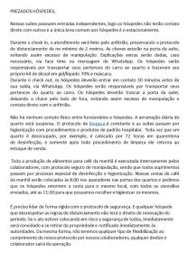 een pagina van een onderzoeksdocument met een aantal woorden bij Pé da Serra Suítes in Lavras Novas