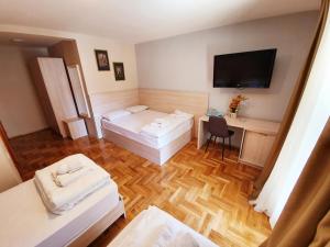 Krevet ili kreveti u jedinici u okviru objekta Apartments Pier
