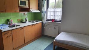 Kuchyňa alebo kuchynka v ubytovaní Apartmány EDDY