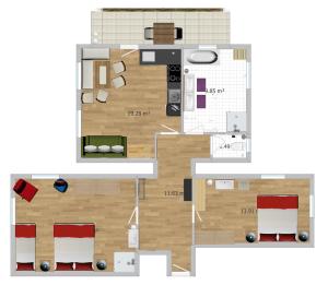 Plan piętra w obiekcie Landhaus Fingerhof