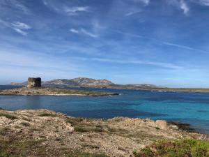 an island in the middle of a body of water at Il Rifugio sul Mare in Stintino