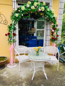 Patio nebo venkovní prostory v ubytování 築夢咖啡民宿