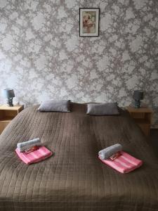 Un pat sau paturi într-o cameră la Zimmervermietung Schöne Gasse 6