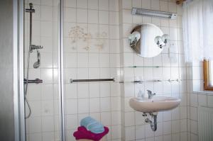 Koupelna v ubytování Haus Strandlöper