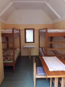 Posteľ alebo postele v izbe v ubytovaní Penzion a Chatový Camp Havraníky u NP Podyjí