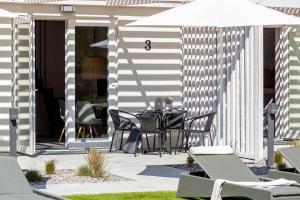 Patio nebo venkovní prostory v ubytování Bianco House Apartments