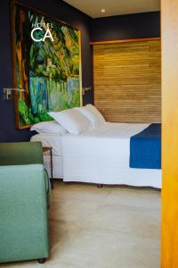 Cama ou camas em um quarto em Hotel Canto das Águas - Roteiro de Charme