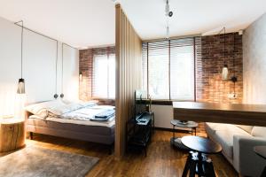 Posteľ alebo postele v izbe v ubytovaní Apartament Solna - jedyny taki #Lublin
