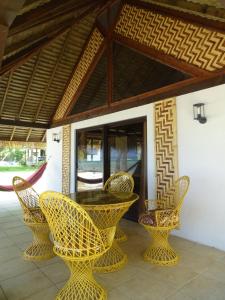 Ein Patio oder anderer Außenbereich in der Unterkunft Hôtel Atiapiti