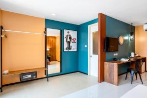 TV a/nebo společenská místnost v ubytování MeStyle Place