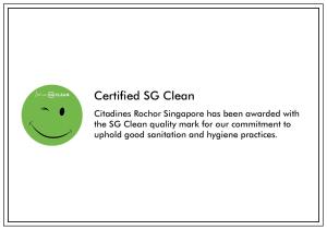 Citadines Rochor Singapore的证书、奖牌、标识或其他文件