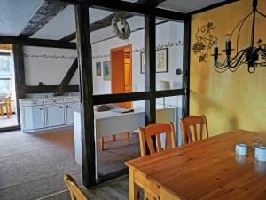 Η κουζίνα ή μικρή κουζίνα στο Familienfreundlicher Landurlaub im Gutshaus