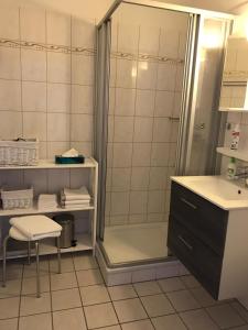 Vonios kambarys apgyvendinimo įstaigoje Ferienwohnung Francois