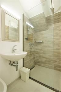 Koupelna v ubytování Hotel Maroli Mikulov