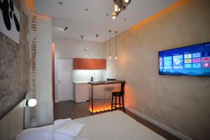 TV/trung tâm giải trí tại Kyiv Boutique Apartments