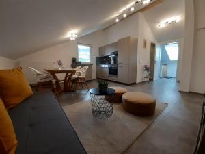 TV a/nebo společenská místnost v ubytování Haus Putzas Appartment