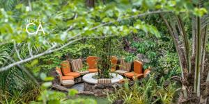 Um jardim em Hotel Canto das Águas - Roteiro de Charme