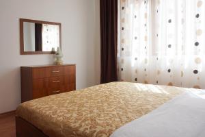 Postel nebo postele na pokoji v ubytování Apartcomplex in Sveti Vlas Viktorio 3