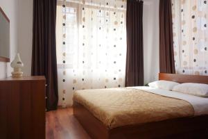 Postel nebo postele na pokoji v ubytování Apartcomplex in Sveti Vlas Viktorio 3