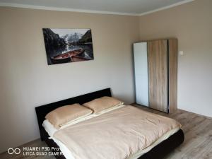 Posteľ alebo postele v izbe v ubytovaní Renáta Apartman