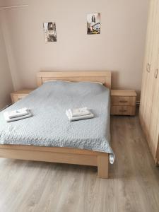 Postel nebo postele na pokoji v ubytování Apartmani Milica