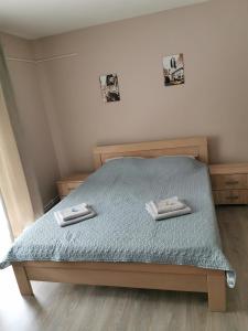 Postel nebo postele na pokoji v ubytování Apartmani Milica