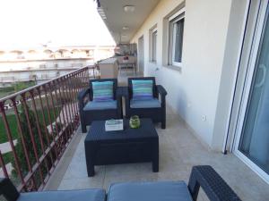 Balkón nebo terasa v ubytování Golden Beach Sant Carles de La Ràpita