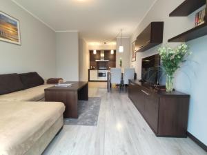 Kuchnia lub aneks kuchenny w obiekcie Apartamenty Aquarius z Aquacenter