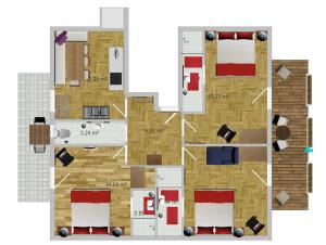 Plan piętra w obiekcie Landhaus Fingerhof