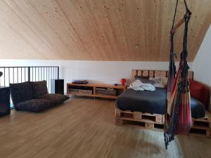 Voodi või voodid majutusasutuse Casa Joia Rara toas