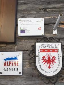 Certifikát, ocenenie alebo iný dokument vystavený v ubytovaní Apartments Annewanter