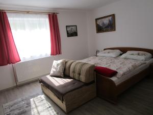 Posteľ alebo postele v izbe v ubytovaní Ferienwohnung Huber