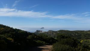 a view from the top of a mountain at Emmanouil in Kythira