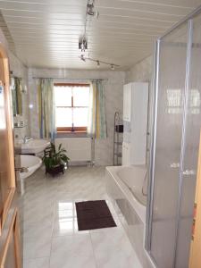 Koupelna v ubytování Haus Bergblick