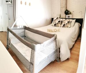 A seating area at Apartamento vista bonita