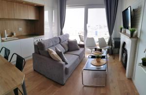 A seating area at Apartamento vista bonita