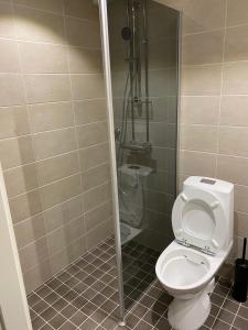 Kylpyhuone majoituspaikassa Apartment in Turku center