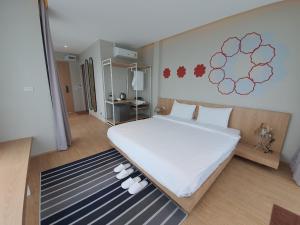 Postel nebo postele na pokoji v ubytování Platinum hotel