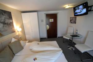 TV a/nebo společenská místnost v ubytování Hotel-Garni Fels