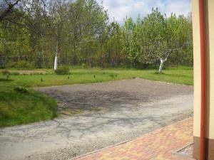 polna droga w parku z drzewami i trawą w obiekcie Willa Sielanka w Kudowie Zdroju