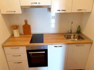 Kuchyň nebo kuchyňský kout v ubytování Apartments Kuzmanic