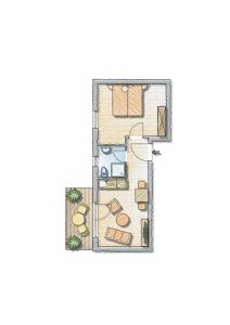 Půdorys ubytování De Kanalkieker Apartmenthaus Meier