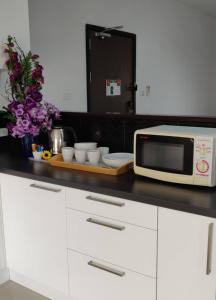 Kuchyň nebo kuchyňský kout v ubytování Coco View Hotel