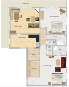 The floor plan of Sonnleiten - Guggerhof - Villa Sonnenwies