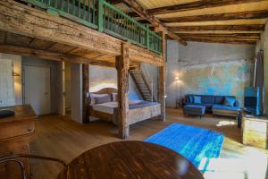 Postel nebo postele na pokoji v ubytování rössl bianco b&b&b